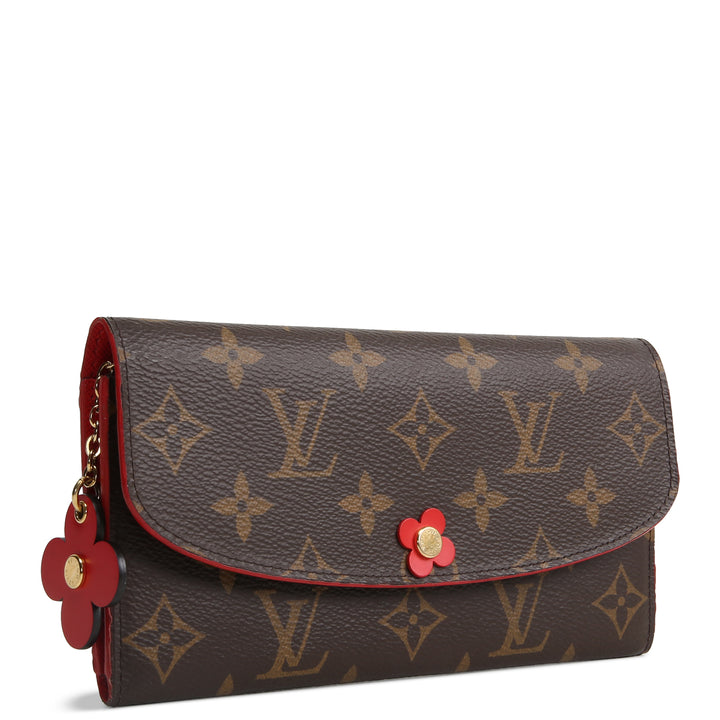 LOUIS VUITTON Monogram Bloom Flower Emilie Wallet