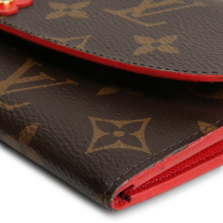 LOUIS VUITTON Monogram Bloom Flower Emilie Wallet