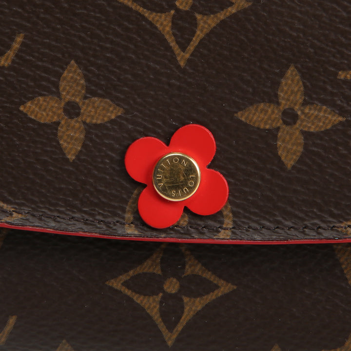 LOUIS VUITTON Monogram Bloom Flower Emilie Wallet