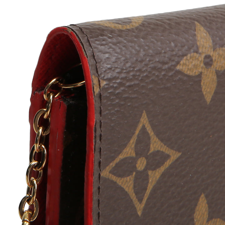 LOUIS VUITTON Monogram Bloom Flower Emilie Wallet