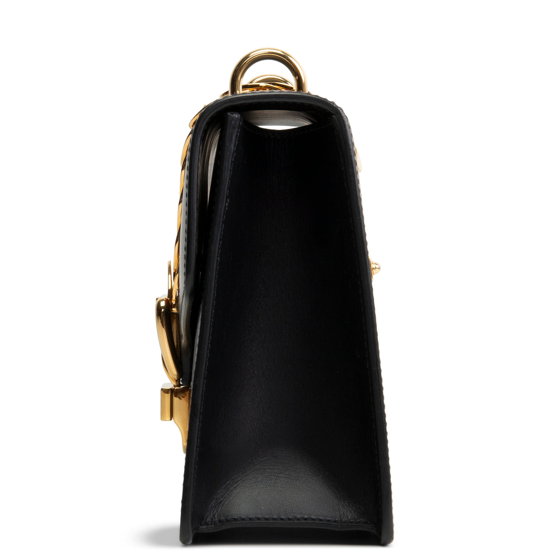 GUCCI Small Sylvie Shoulder Bag - Black