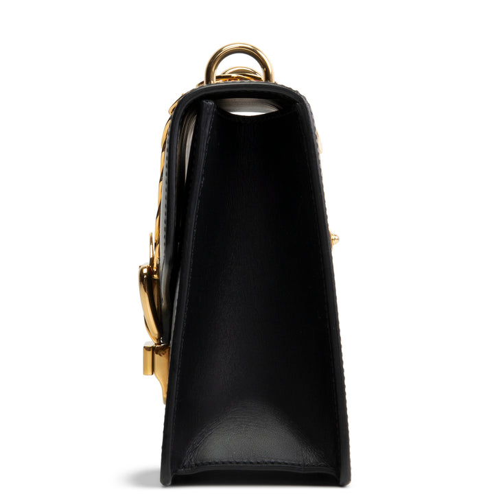 GUCCI Small Sylvie Shoulder Bag - Black