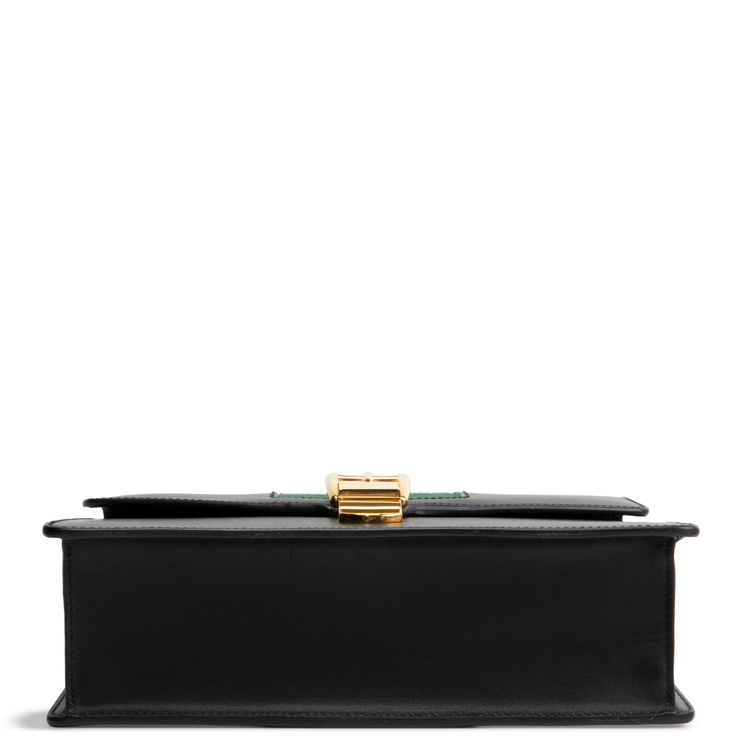 GUCCI Small Sylvie Shoulder Bag - Black