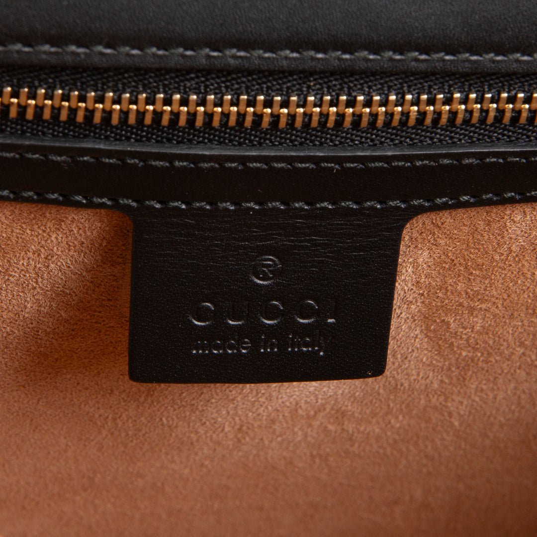 GUCCI Small Sylvie Shoulder Bag - Black