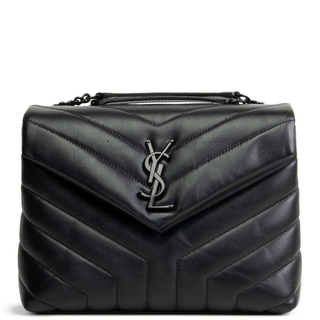 SAINT LAURENT Small Loulou Shoulder Bag  - Black
