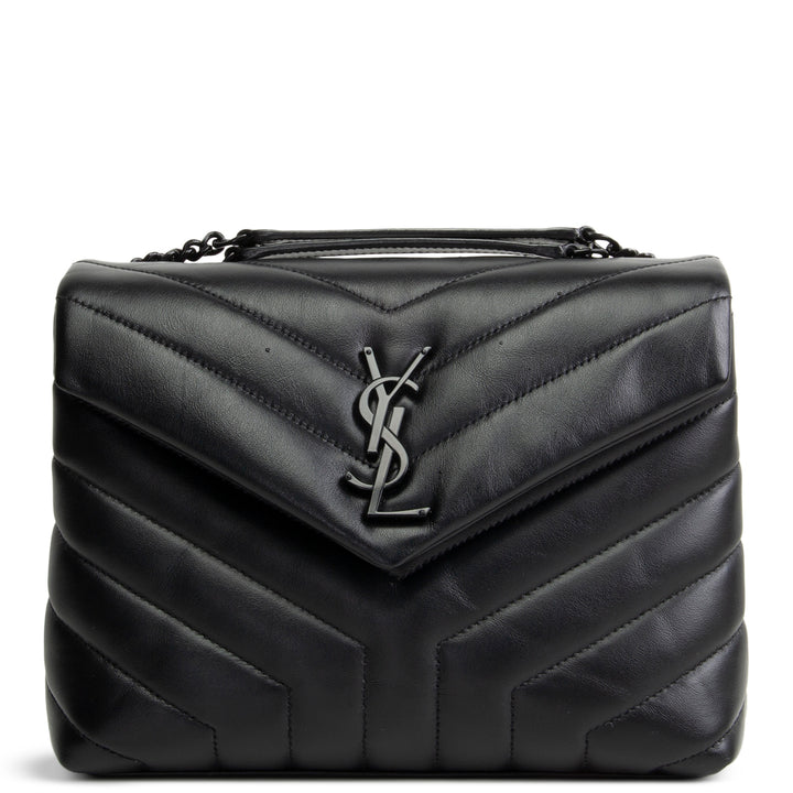 SAINT LAURENT Small Loulou Shoulder Bag  - Black