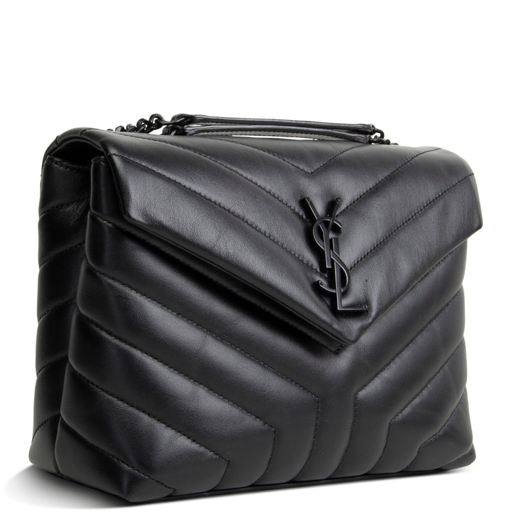 SAINT LAURENT Small Loulou Shoulder Bag  - Black