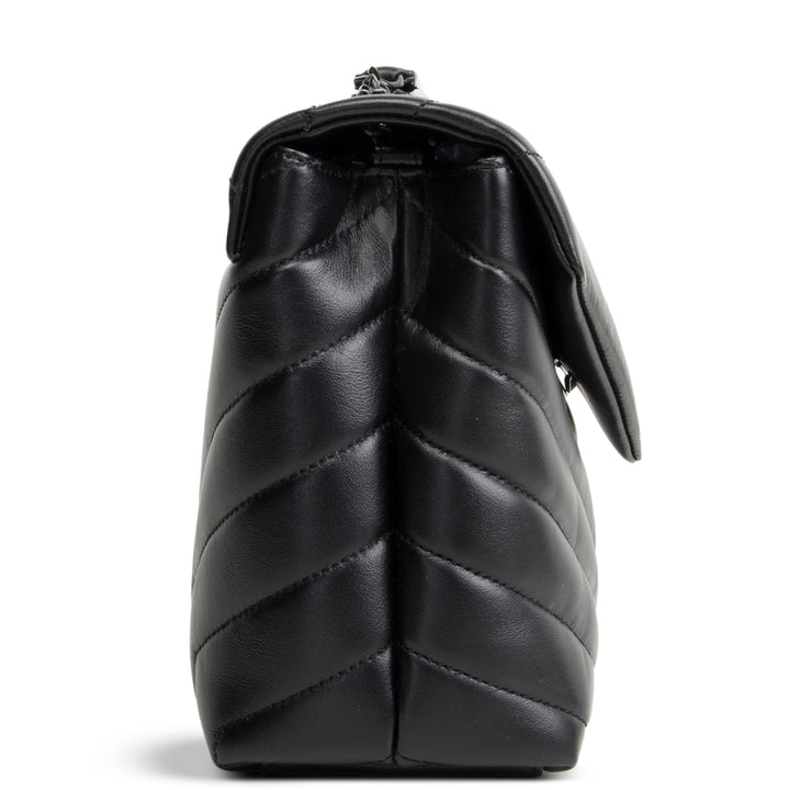 SAINT LAURENT Small Loulou Shoulder Bag  - Black