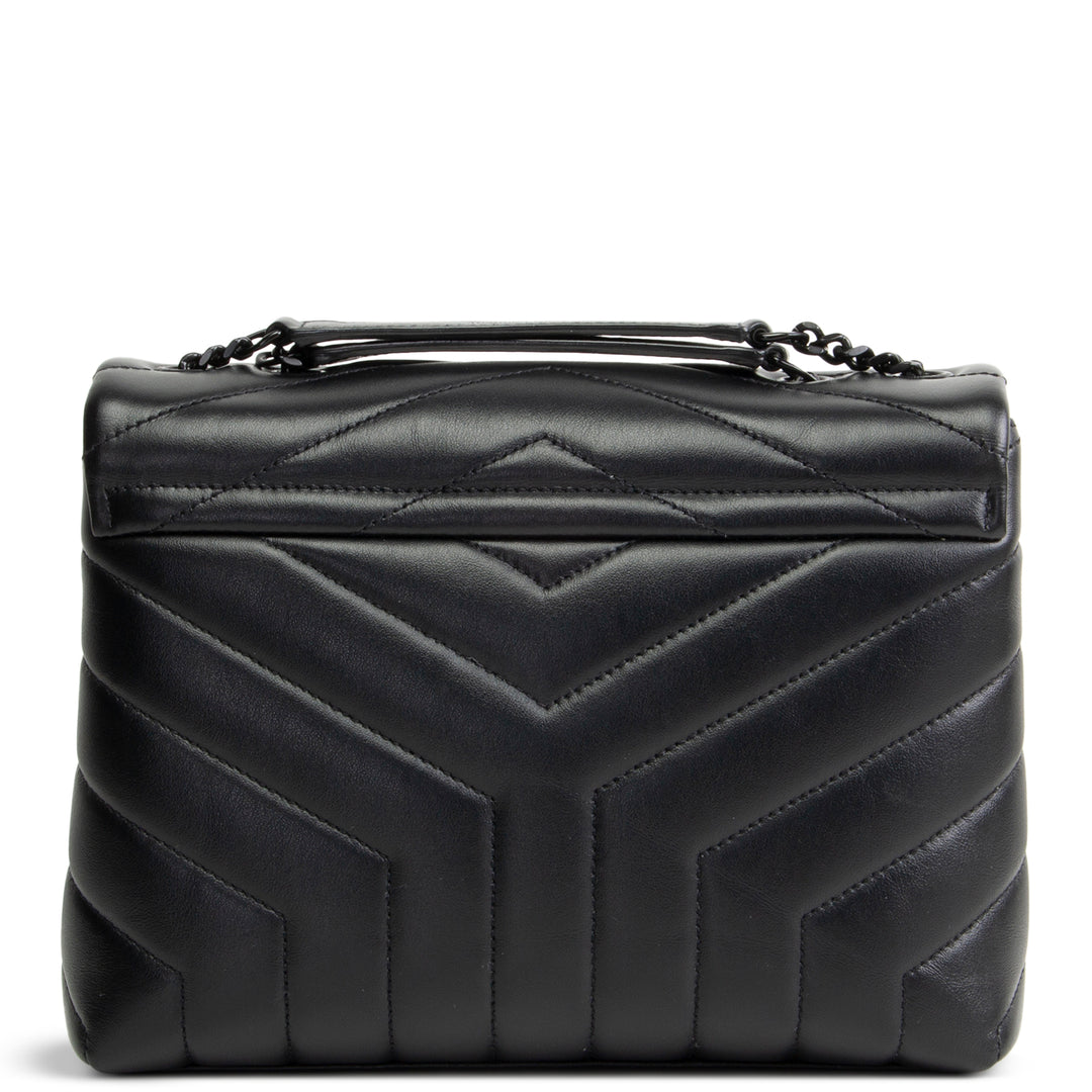 SAINT LAURENT Small Loulou Shoulder Bag  - Black