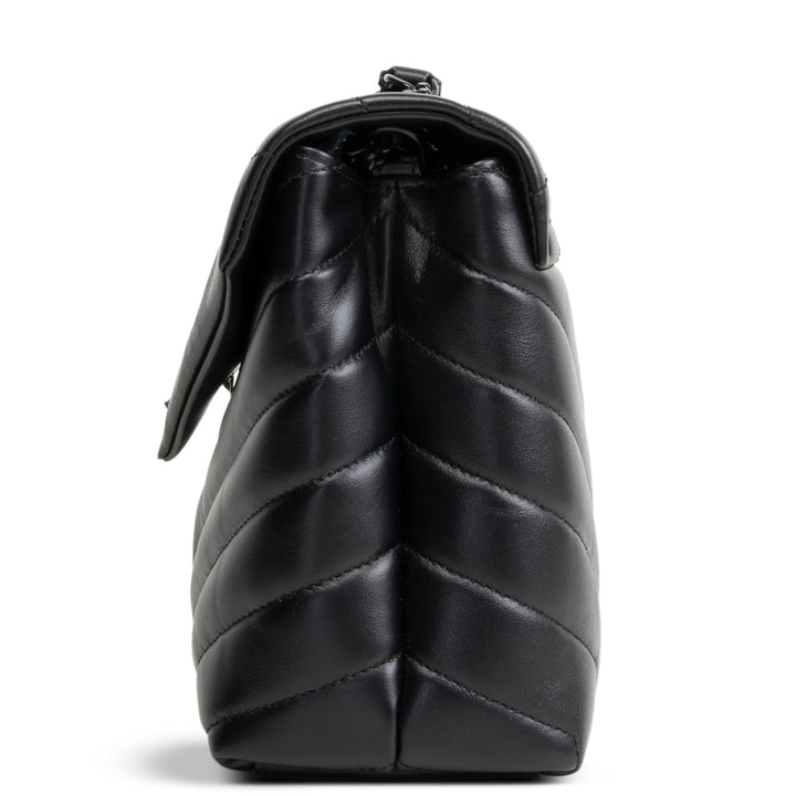 SAINT LAURENT Small Loulou Shoulder Bag  - Black