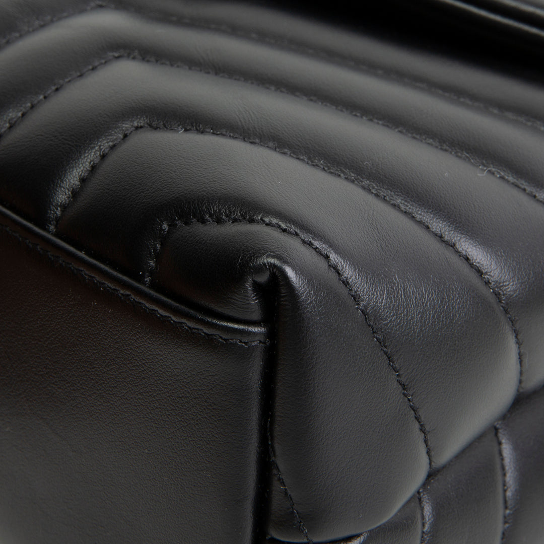 SAINT LAURENT Small Loulou Shoulder Bag  - Black