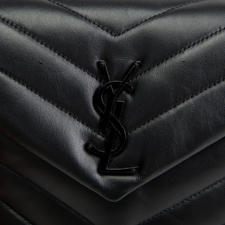 SAINT LAURENT Small Loulou Shoulder Bag  - Black