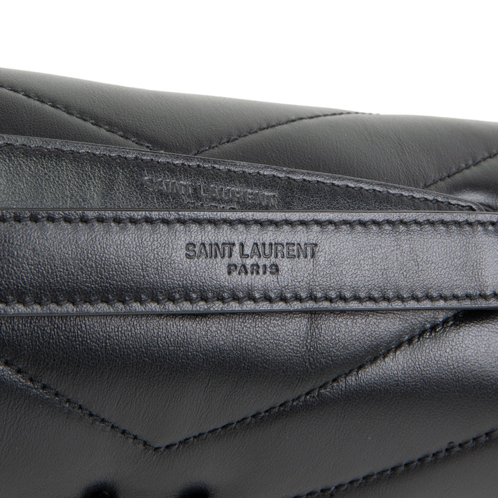SAINT LAURENT Small Loulou Shoulder Bag  - Black