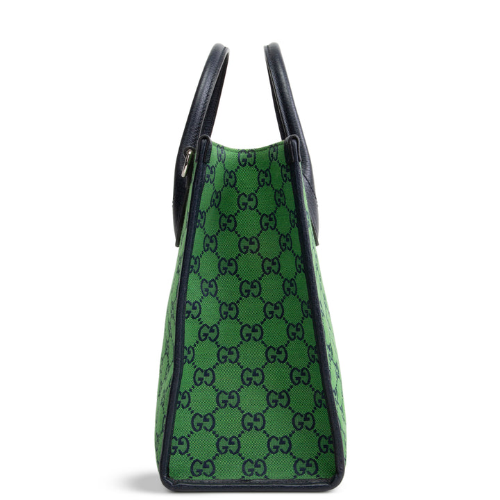 GUCCI GG Canvas Interlocking G Tote - Green
