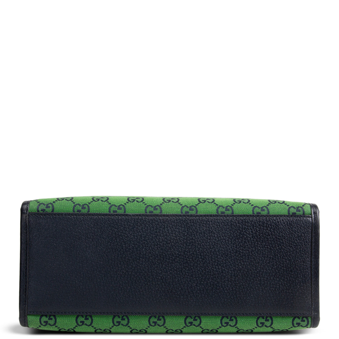 GUCCI GG Canvas Interlocking G Tote - Green