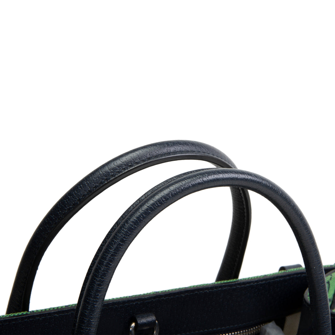 GUCCI GG Canvas Interlocking G Tote - Green