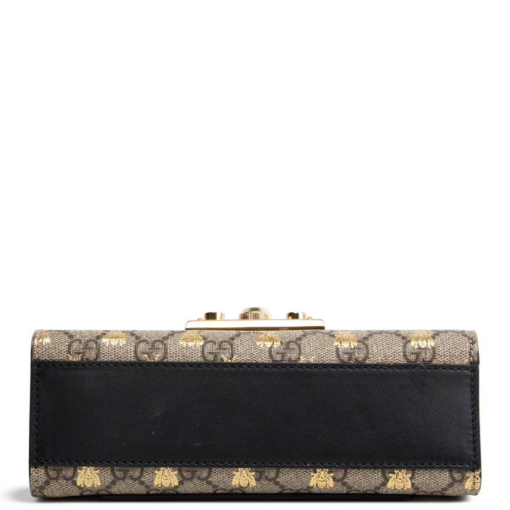 GUCCI GG Supreme Bee Padlock Shoulder Bag