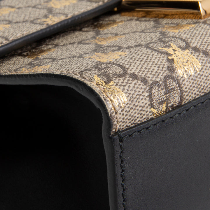 GUCCI GG Supreme Bee Padlock Shoulder Bag