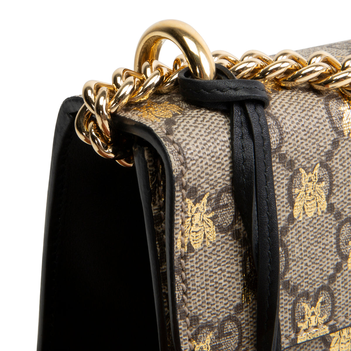 GUCCI GG Supreme Bee Padlock Shoulder Bag