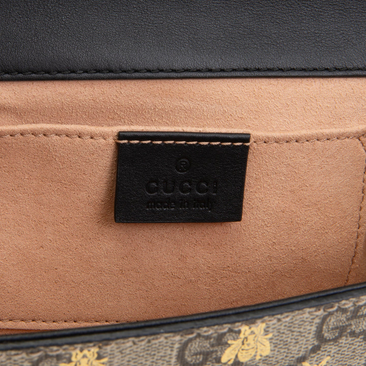GUCCI GG Supreme Bee Padlock Shoulder Bag
