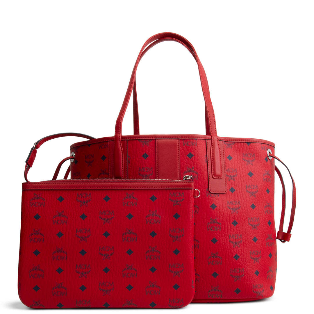 MCM Visetos Liz Tote w/ Pouch - Red