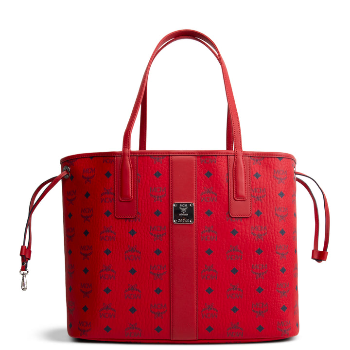 MCM Visetos Liz Tote w/ Pouch - Red