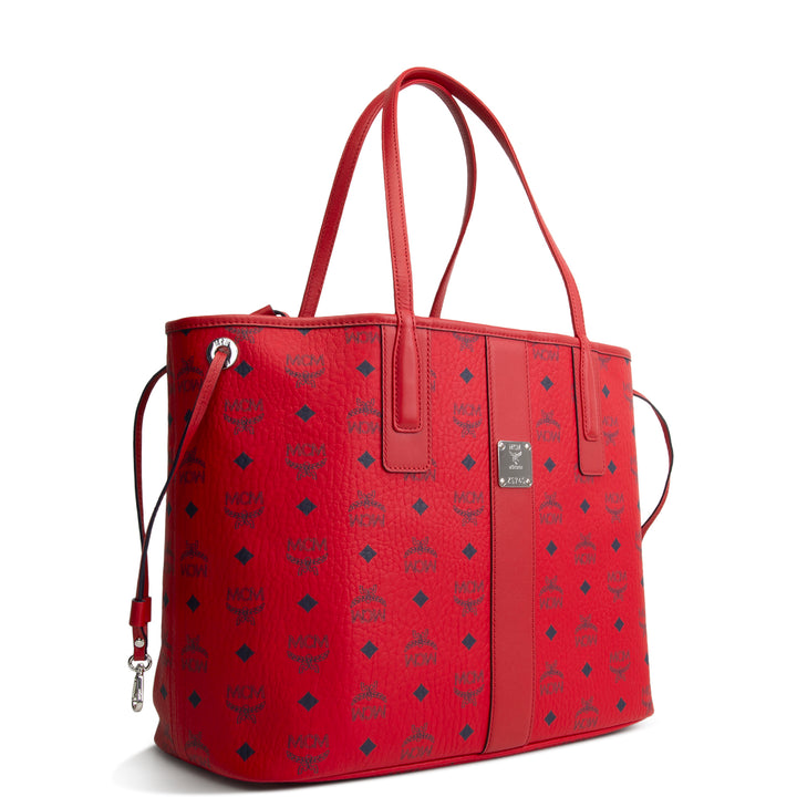 MCM Visetos Liz Tote w/ Pouch - Red