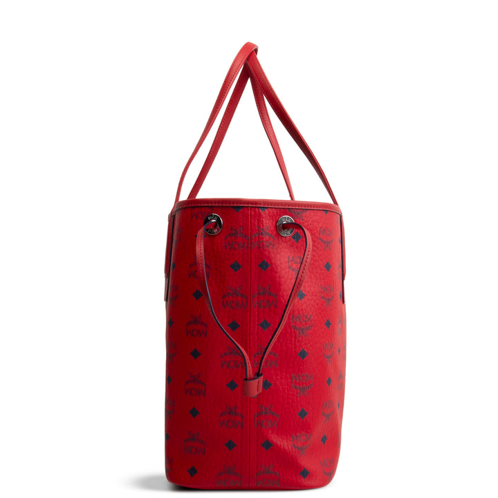 MCM Visetos Liz Tote w/ Pouch - Red