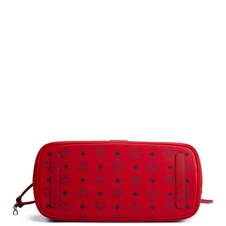 MCM Visetos Liz Tote w/ Pouch - Red