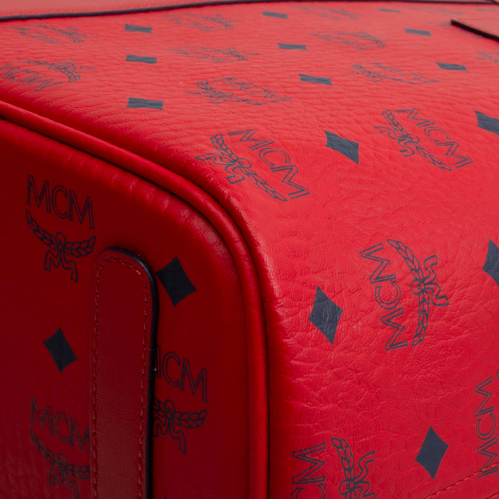 MCM Visetos Liz Tote w/ Pouch - Red
