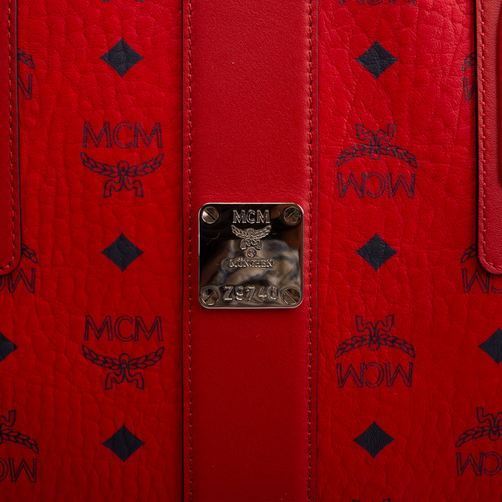 MCM Visetos Liz Tote w/ Pouch - Red