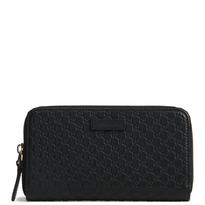 GUCCI Microguccissima Zip Around Wallet