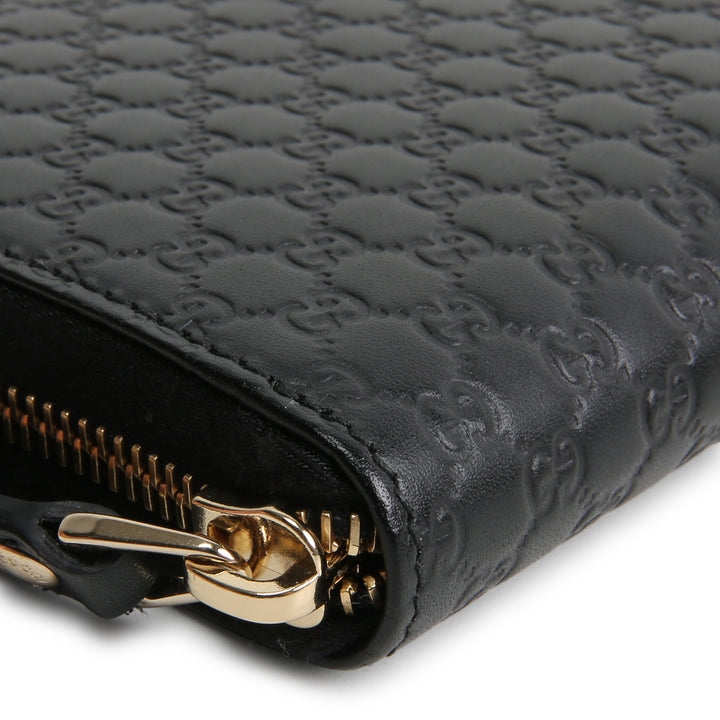 GUCCI Microguccissima Zip Around Wallet