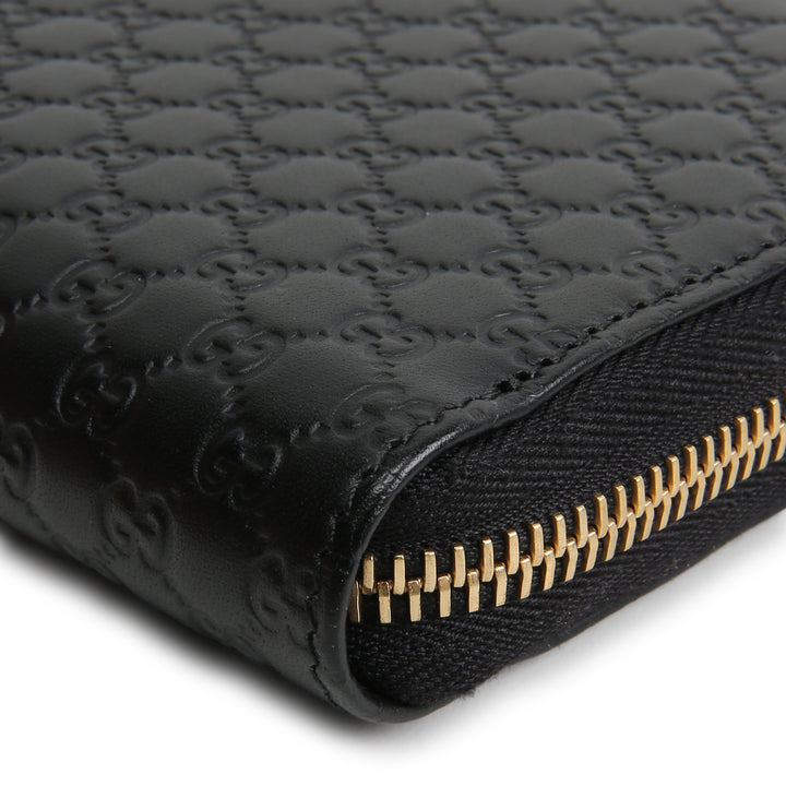 GUCCI Microguccissima Zip Around Wallet