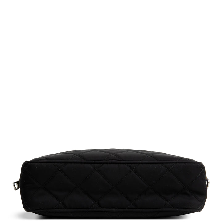 PRADA Tessuto Nylon Impuntu Shoulder Bag - Black