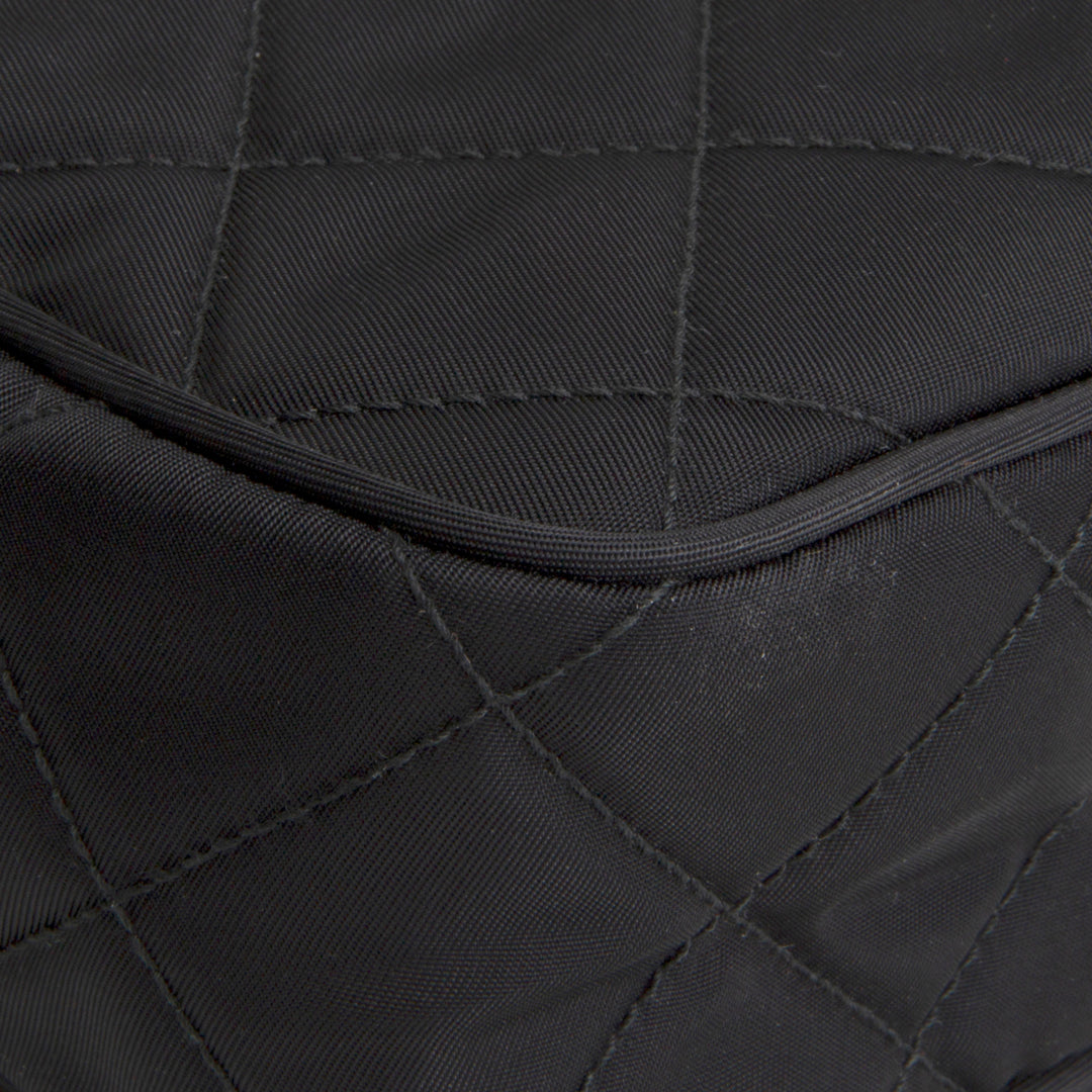 PRADA Tessuto Nylon Impuntu Shoulder Bag - Black