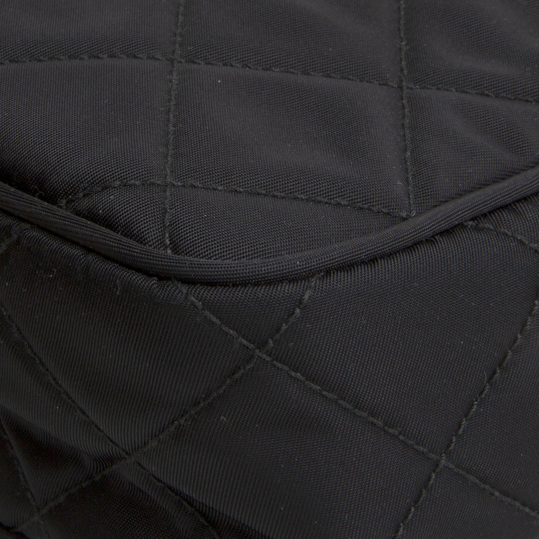 PRADA Tessuto Nylon Impuntu Shoulder Bag - Black