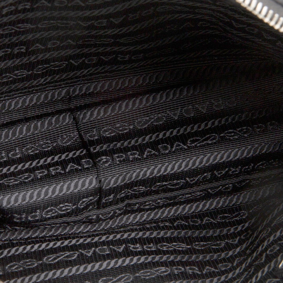 PRADA Tessuto Nylon Impuntu Shoulder Bag - Black