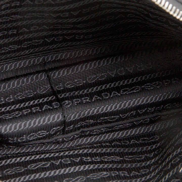 PRADA Tessuto Nylon Impuntu Shoulder Bag - Black