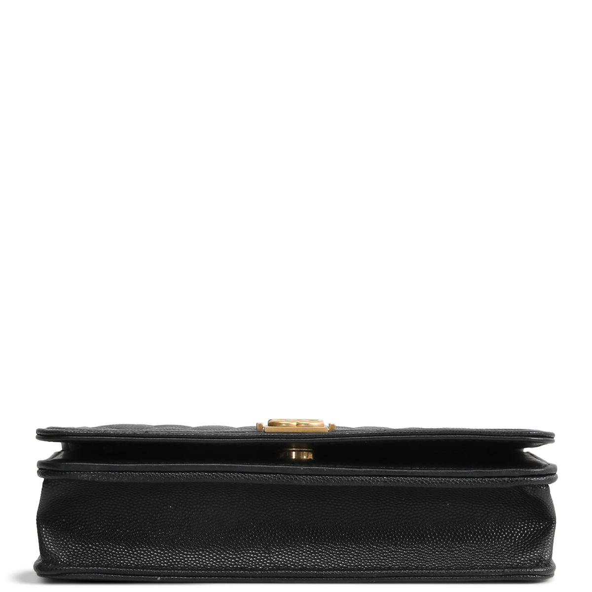 CHANEL Boy Wallet On Chain - Quilted Caviar