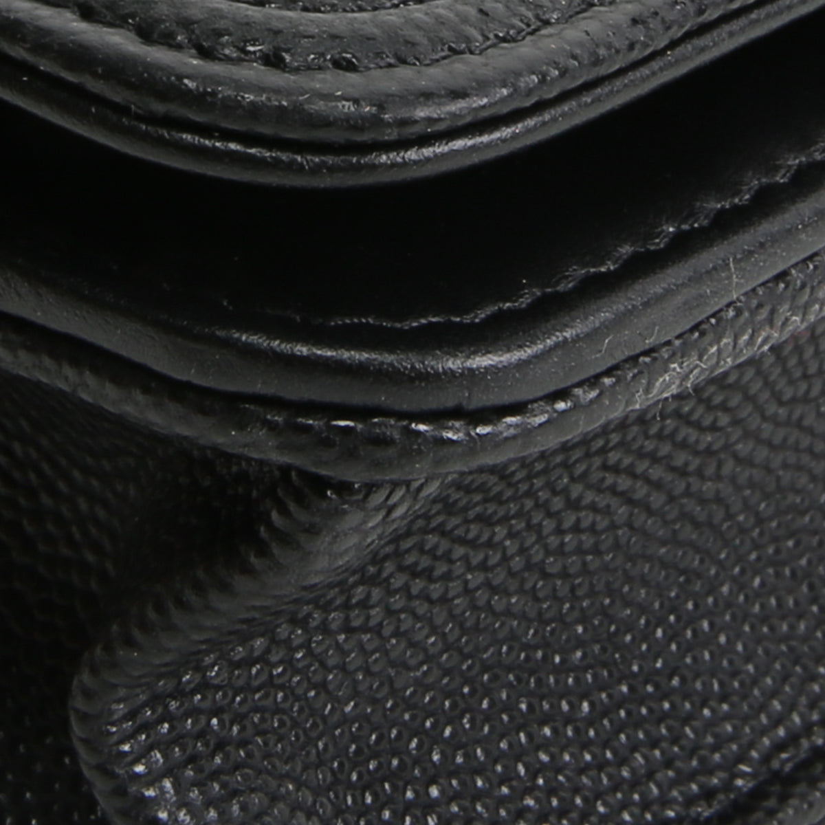 CHANEL Boy Wallet On Chain - Quilted Caviar