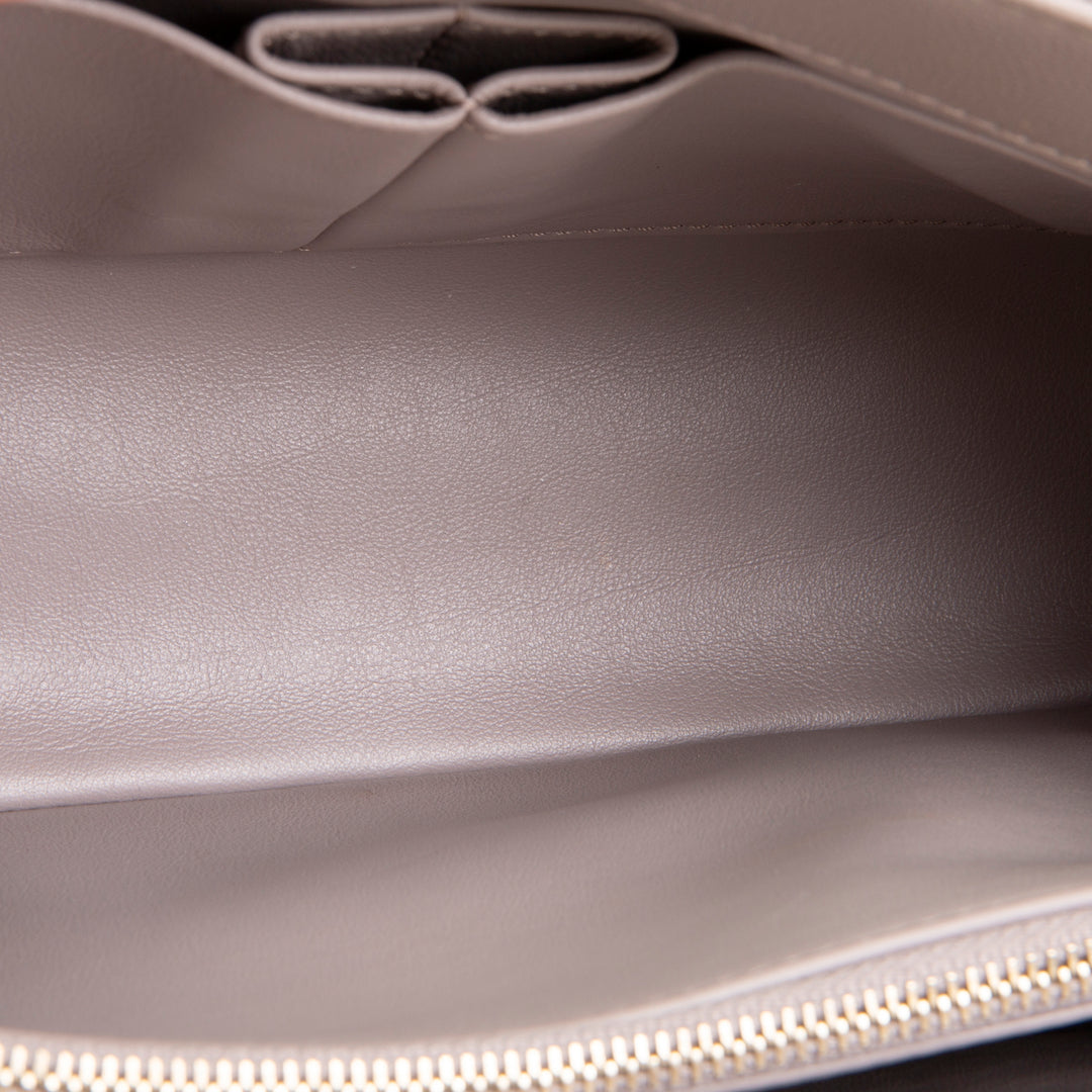 CHANEL Small Lizard Trimmed Coco Handle Shoulder Bag - Light Purple