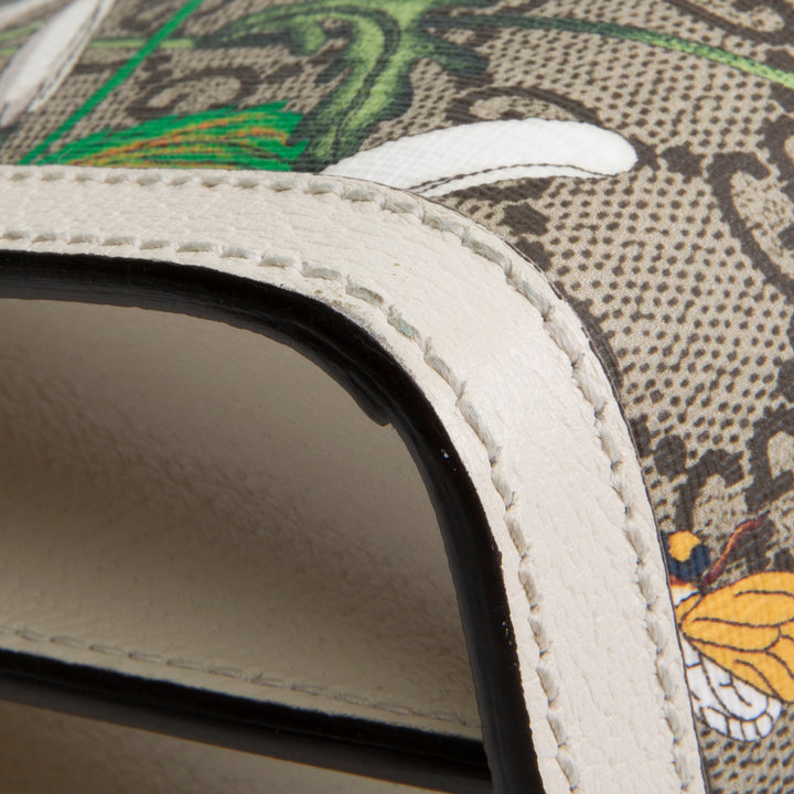 GUCCI GG Supreme Flora Ophida Chain Shoulder Bag