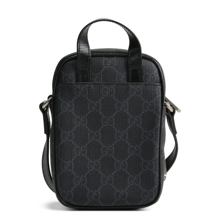 GUCCI GG Supreme Mini Messenger Bag - Black