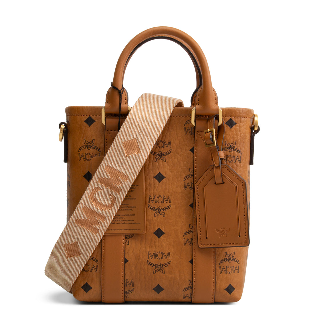MCM Visetos Aren Tote - Cognac