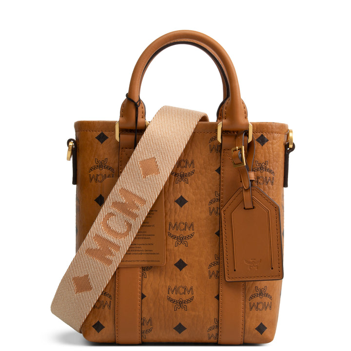 MCM Visetos Aren Tote - Cognac