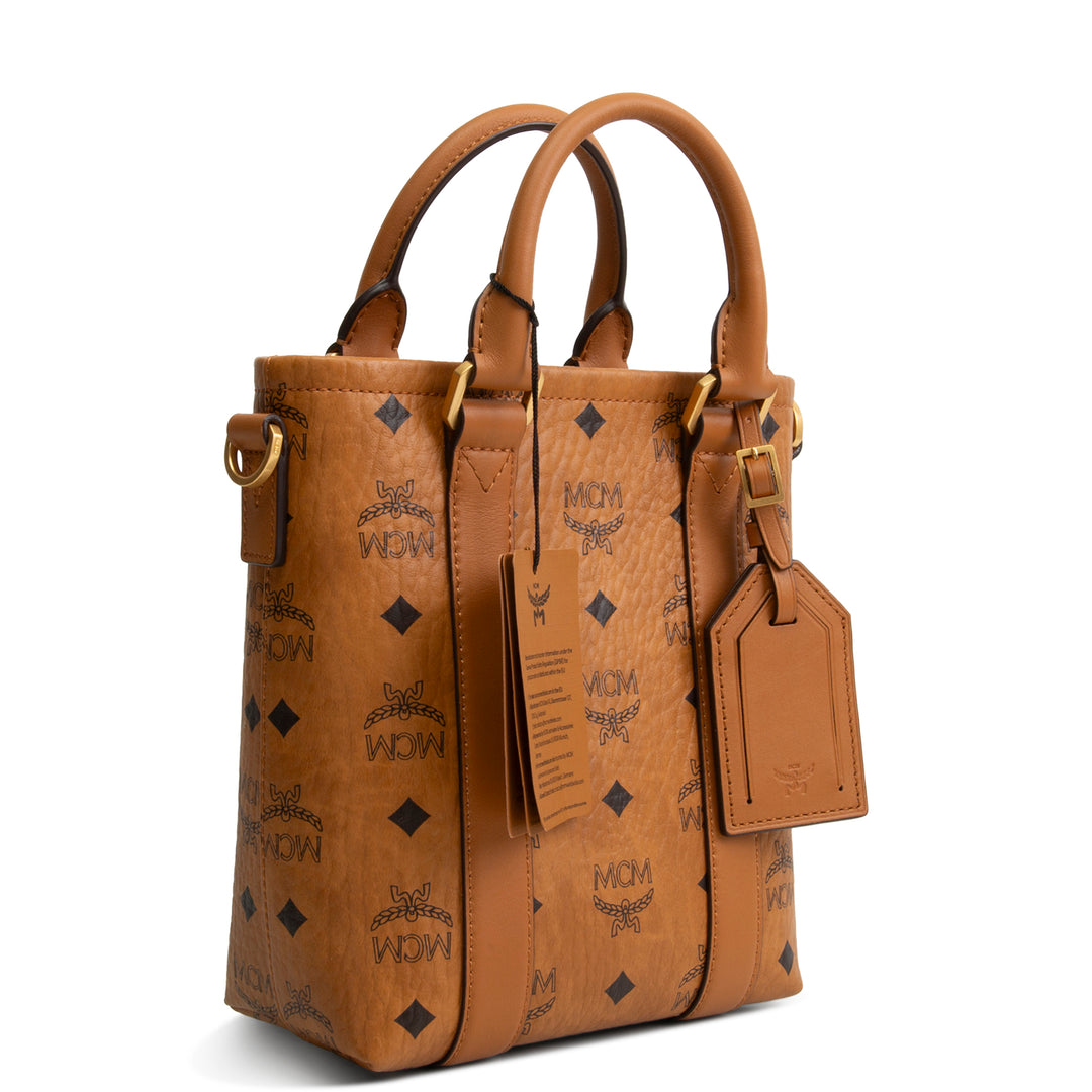 MCM Visetos Aren Tote - Cognac