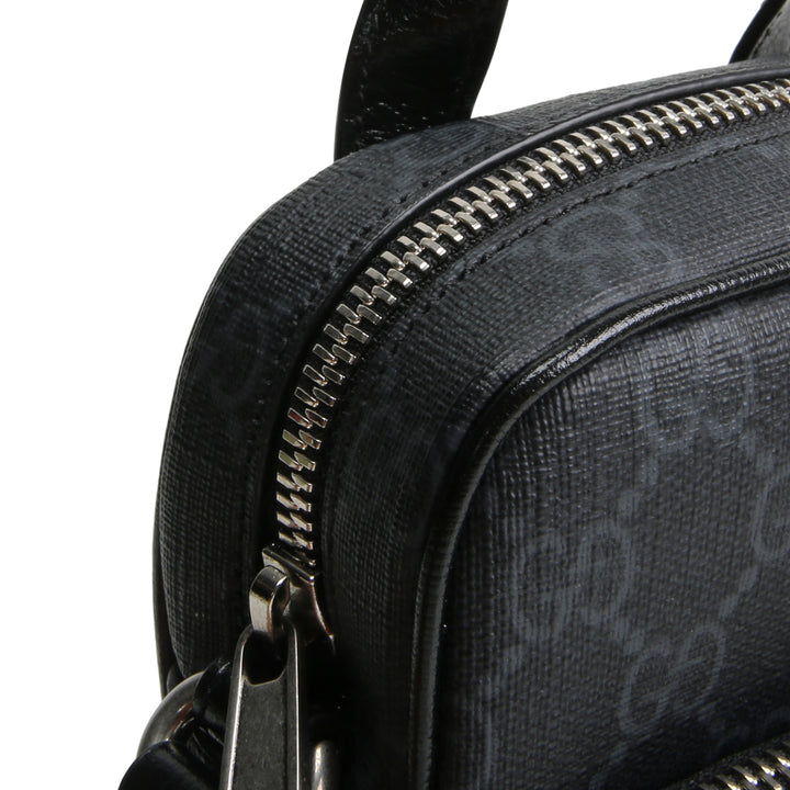 GUCCI GG Supreme Mini Messenger Bag - Black