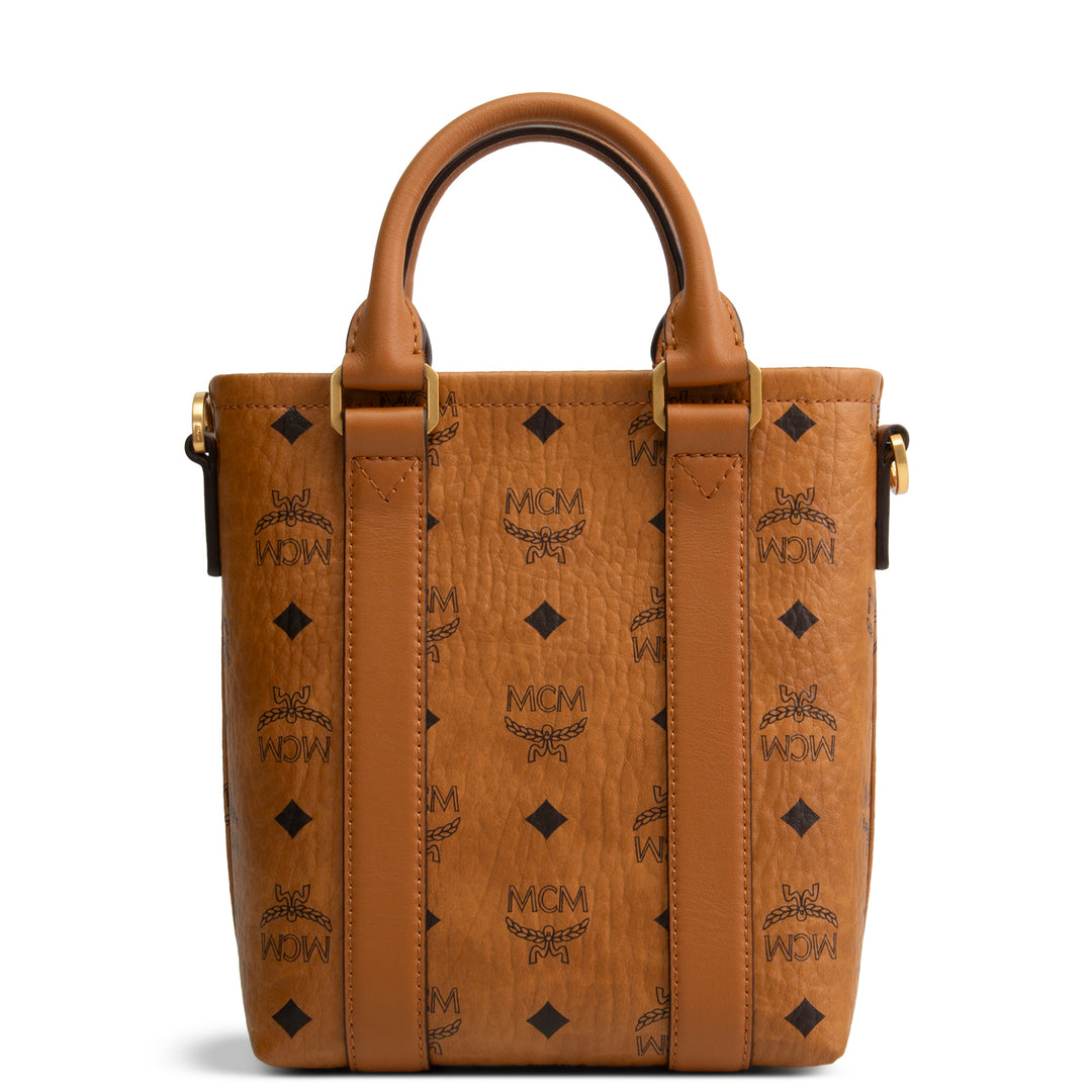 MCM Visetos Aren Tote - Cognac