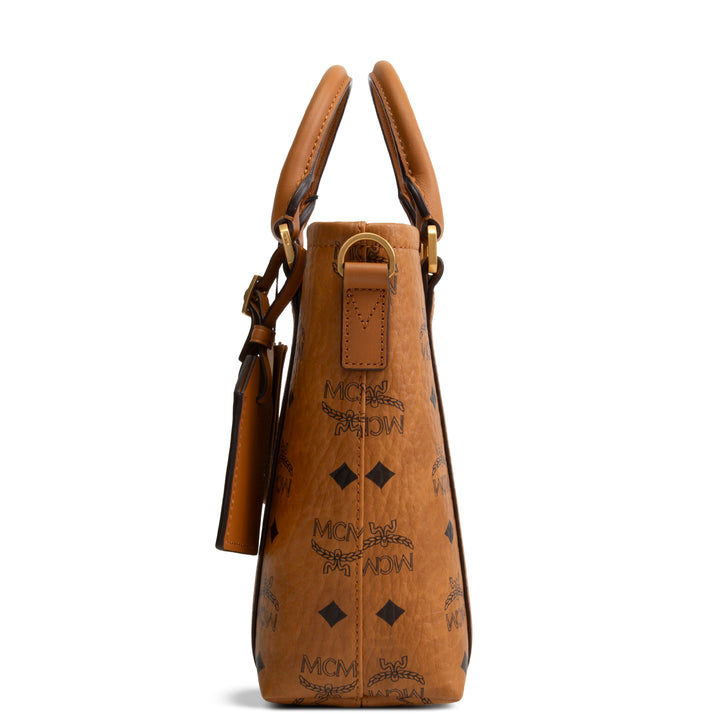 MCM Visetos Aren Tote - Cognac